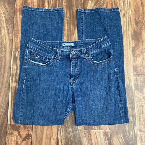 lee slender secret jeans bootcut size 14 medium blue - Picture 5 of 6